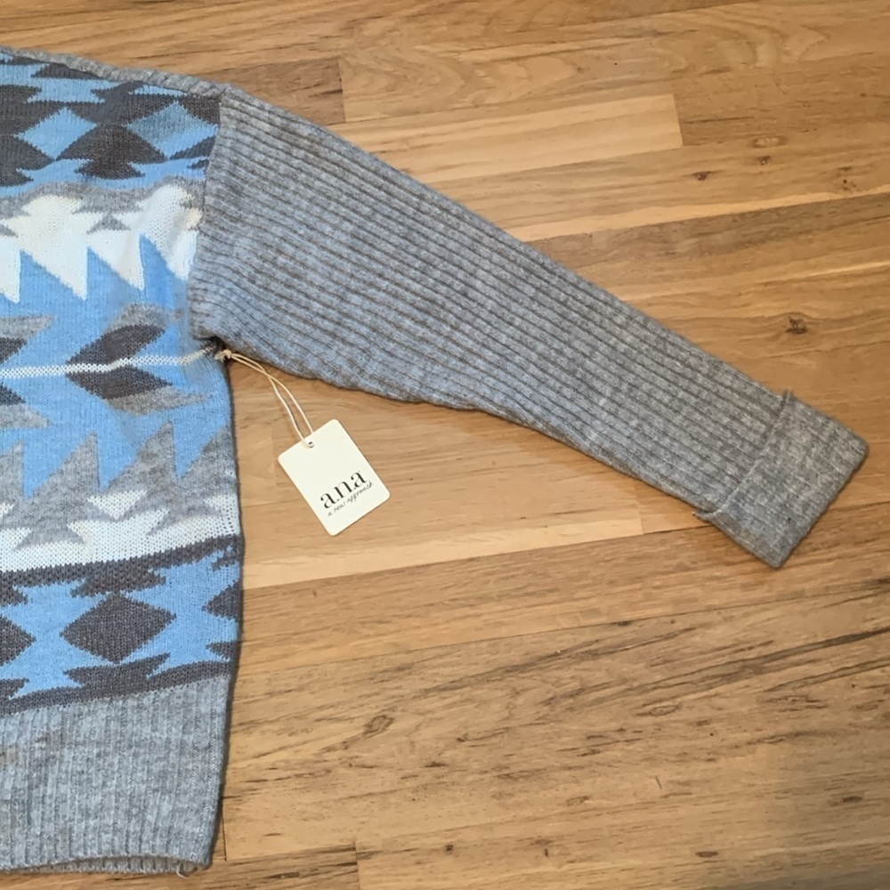 NWT ana Long Sleeve Crewneck Southwestern Style Pullover Sweater Women’s XXL - Picture 6 of 14